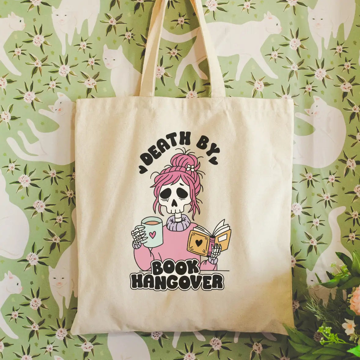 Death By Book Hangover Tote