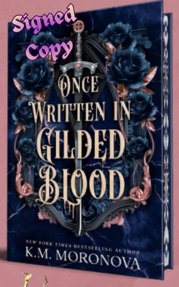 SIGNED COPY!! Once Written in Gilded Blood (Deluxe Edition) (Cruel Fates Duet, 2)