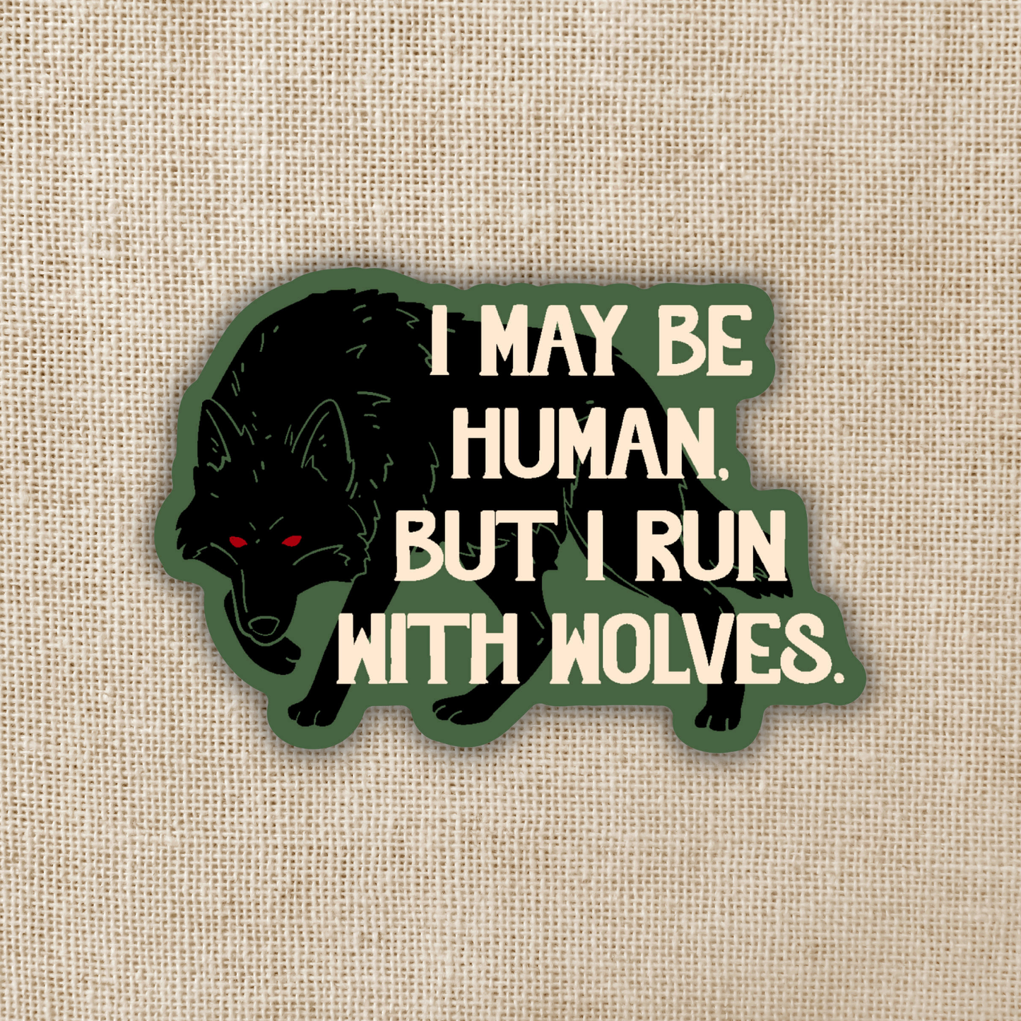 I Run With Wolves Sticker - Wolfsong, TJ Klune