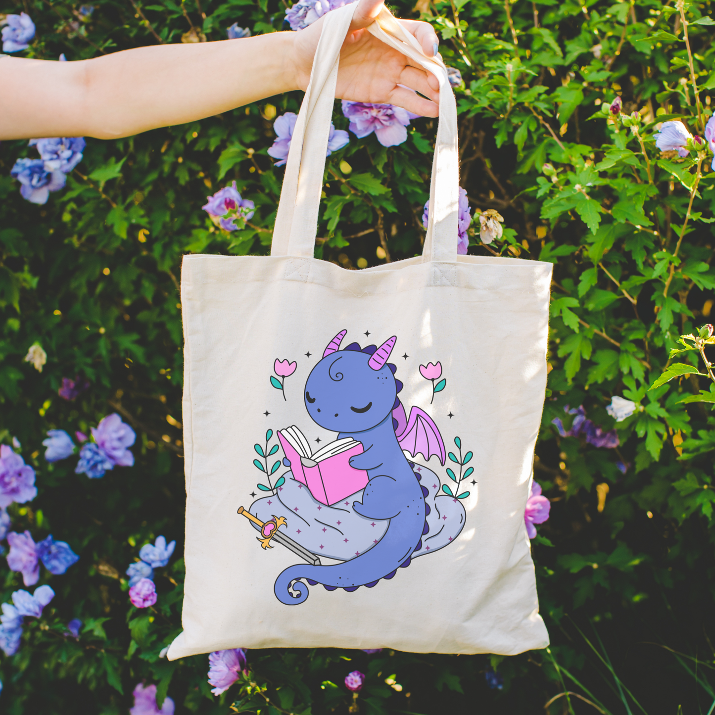 Dragon Reader Tote Bag