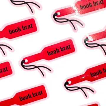 Book Brat Paddle Sticker