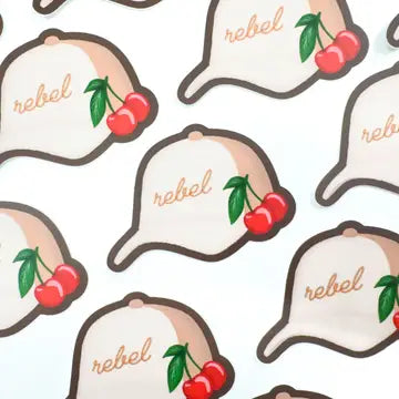 Rebel Trucker Hat Sticker