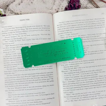 Dark Romance Book Club Ticket - Green Mirror Bookmark
