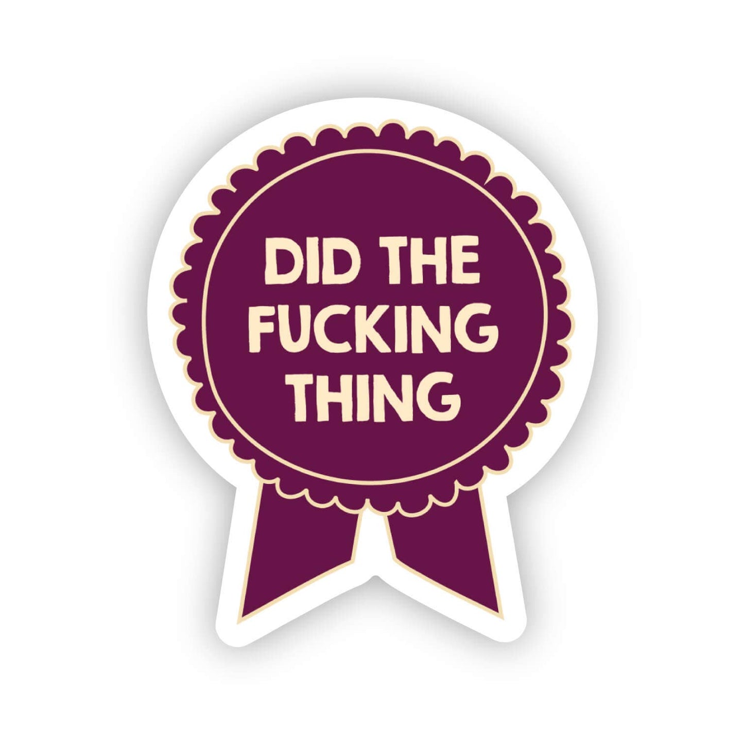 Sticker: Did the Thing Ribbon Award for Graduation, Congrats
