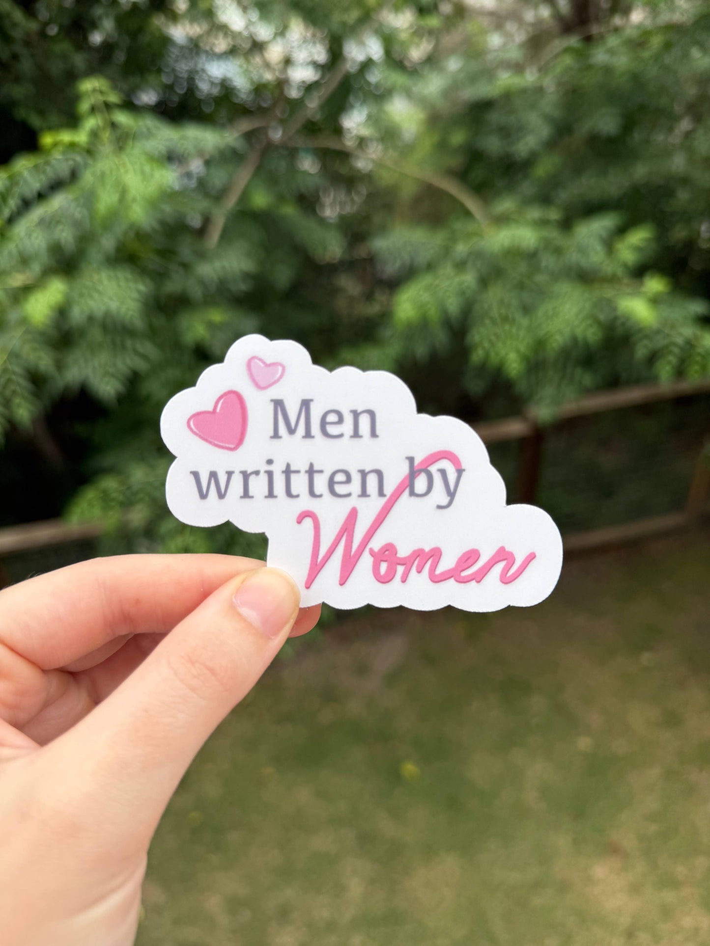 Men written by women sticker