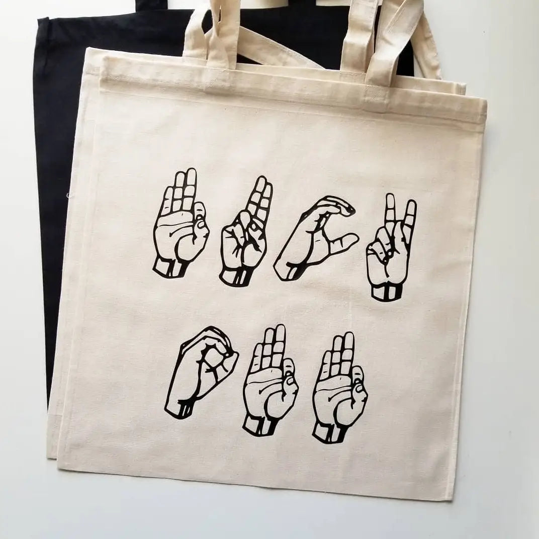 Fuck Off Sign Language Tote