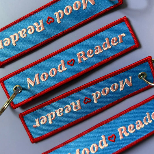 Mood Reader Fabric Keychain/Bookish Pull Tag
