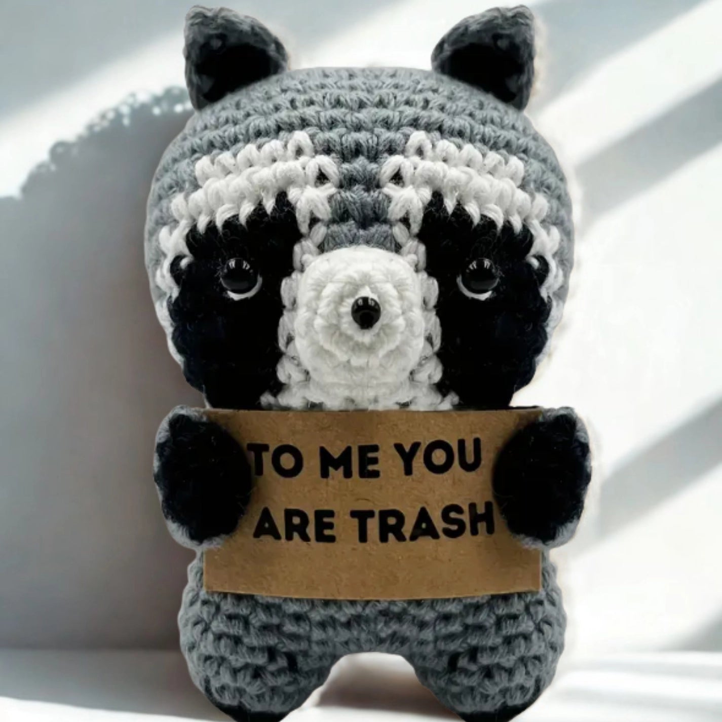 Trash Raccoon Bookshelf Decor