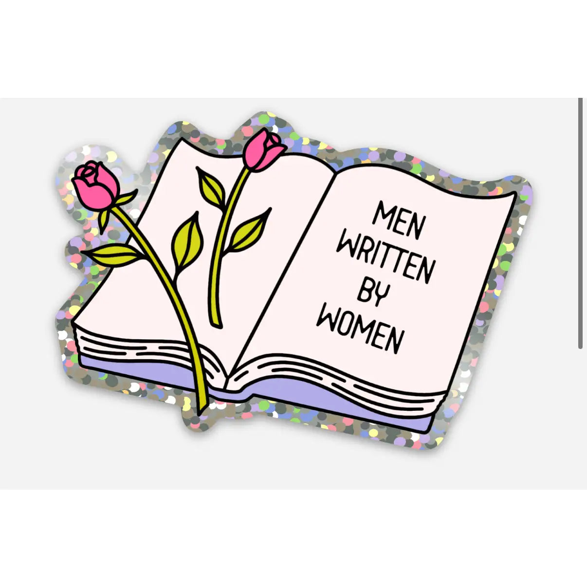 Men Written by Women Bookish Sticker