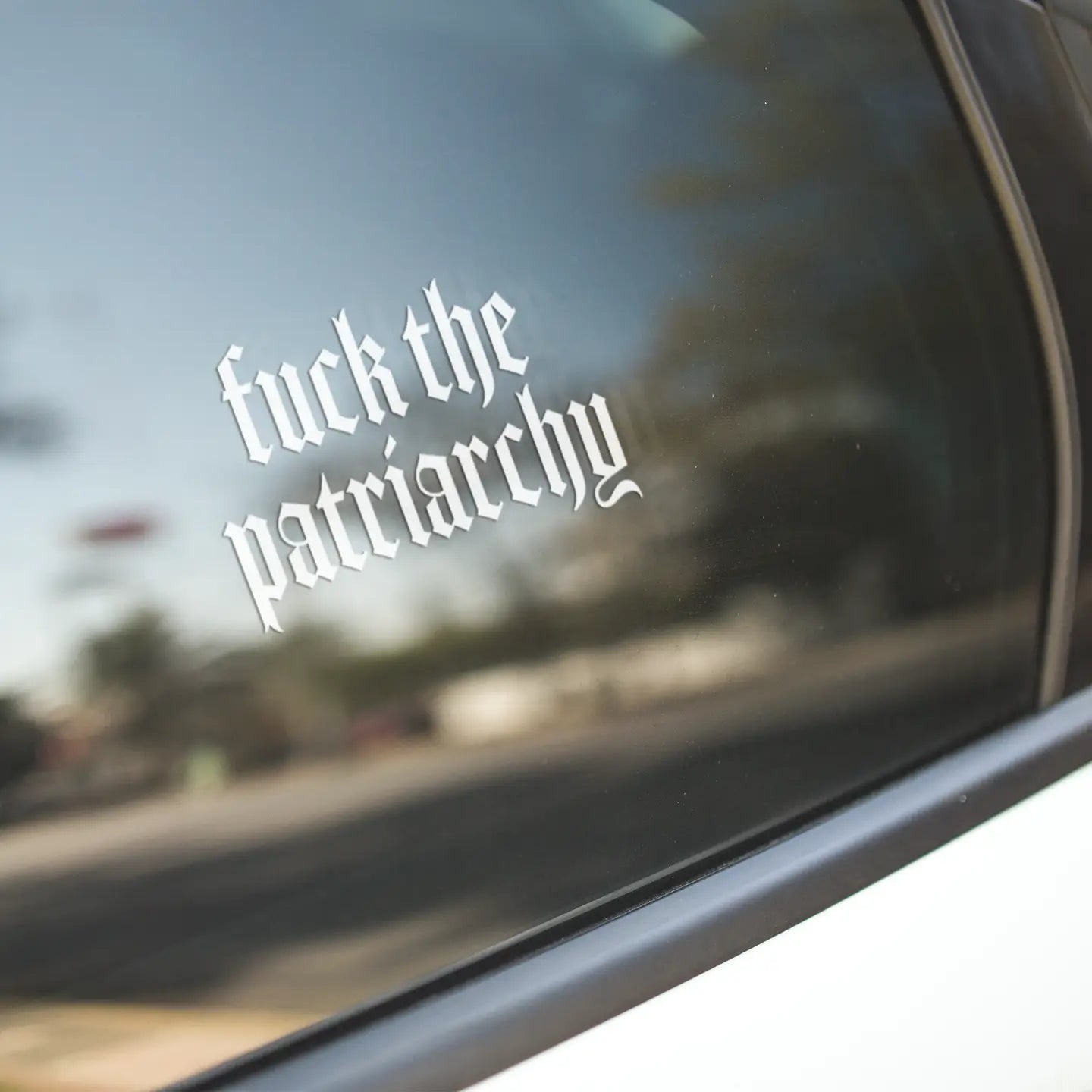 Fuck the Patriarchy, Gothic Alt Car Decal Vinyl Sticker