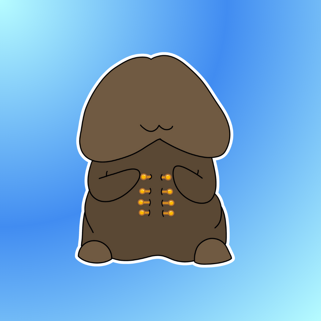 Mr. Ribbed Sticker