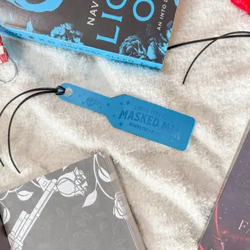 I Hope They Have Masked Men Wherever I'm Going - Blue Mirror Paddle Bookmark