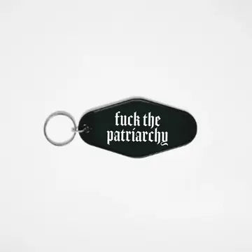 Fuck The Patriarchy, Gothic Alt Feminism Keychain Accessory