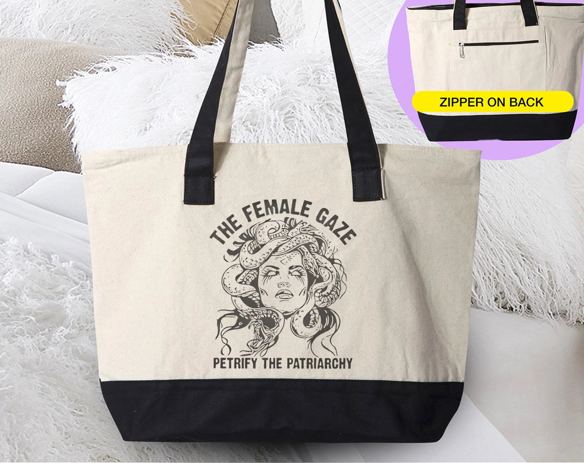 The Female Gaze - Feminist Women's Rights Canvas Tote