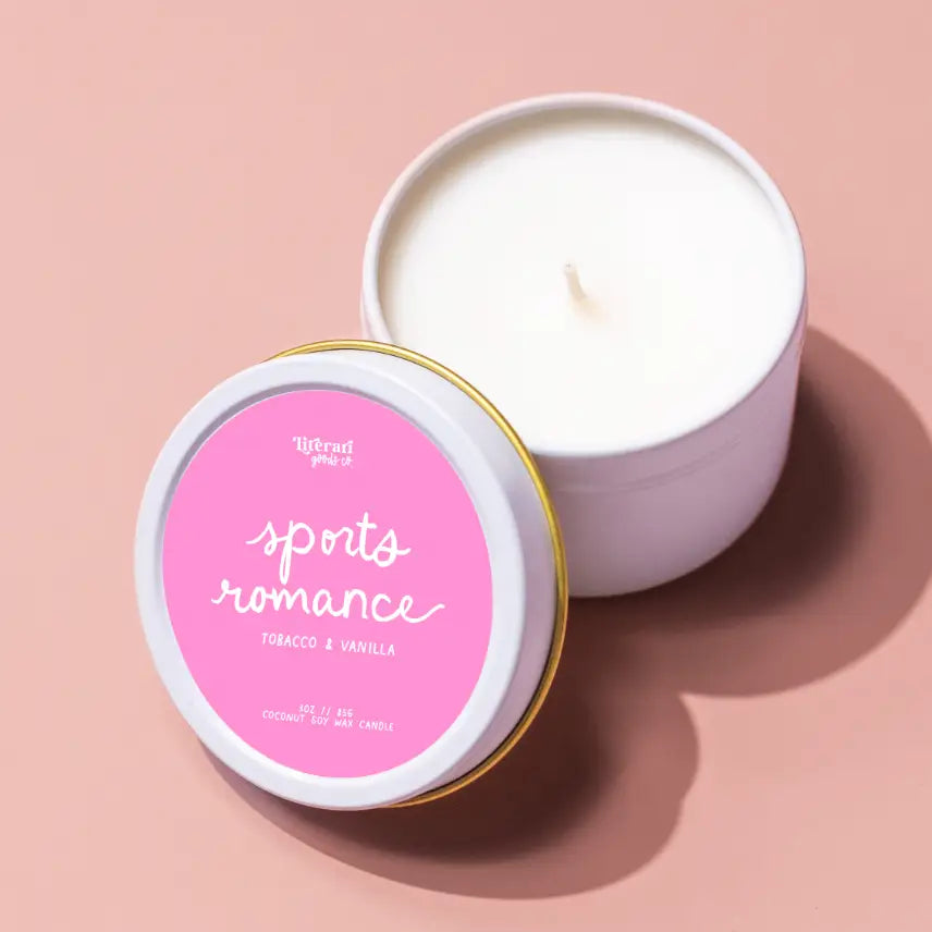 White Tin Candles