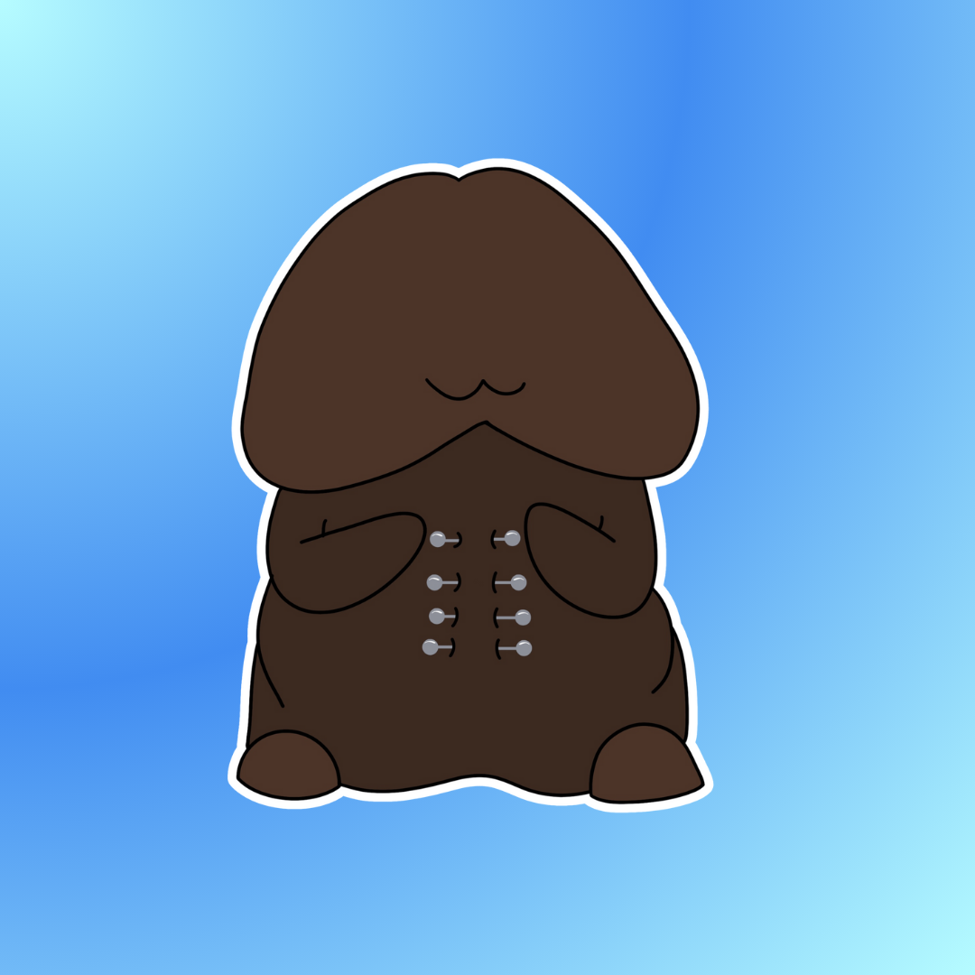 Mr. Ribbed Sticker