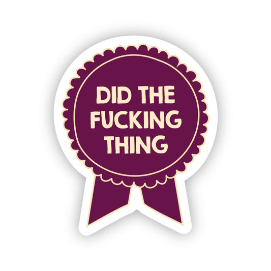 Sticker: Did the Thing Ribbon Award for Graduation, Congrats