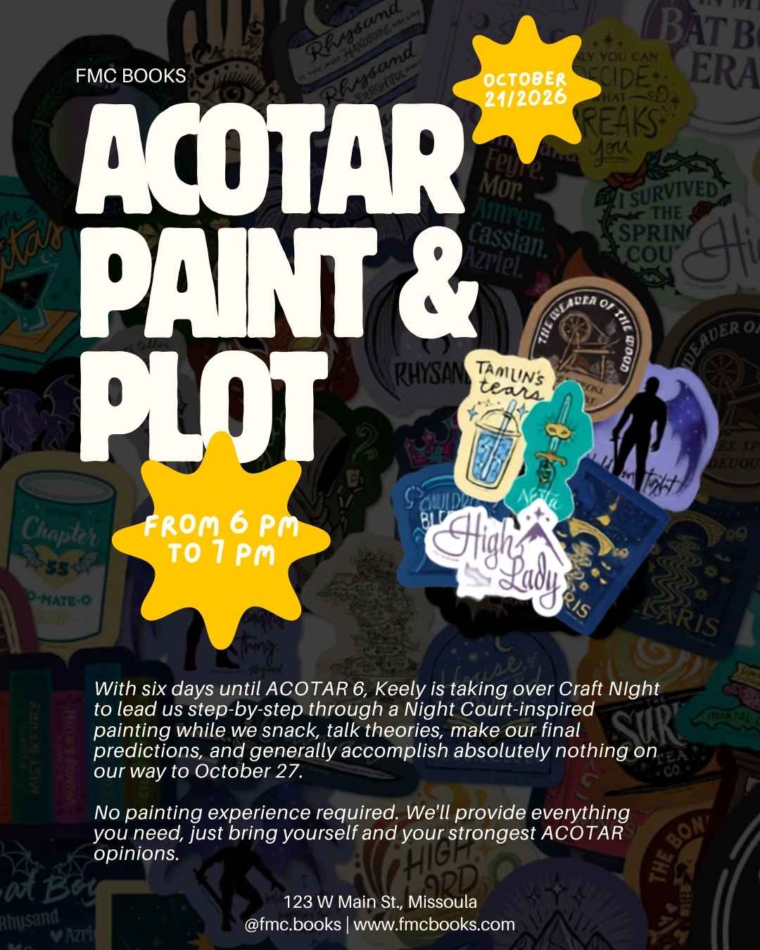 PAINT & PLOT: An ACOTARber Night with Keely