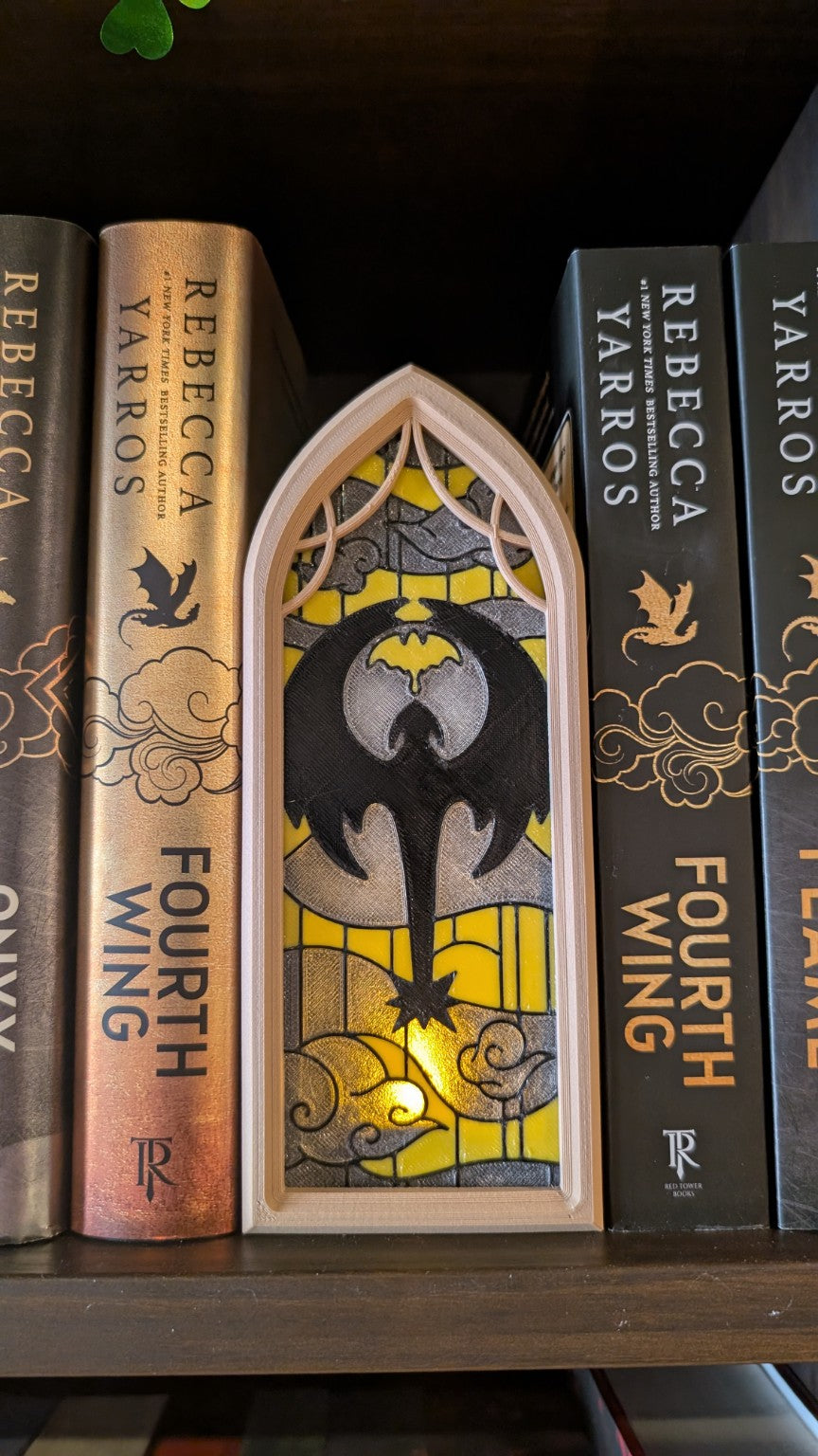 Stained Glass E-Reader Shelf Storage