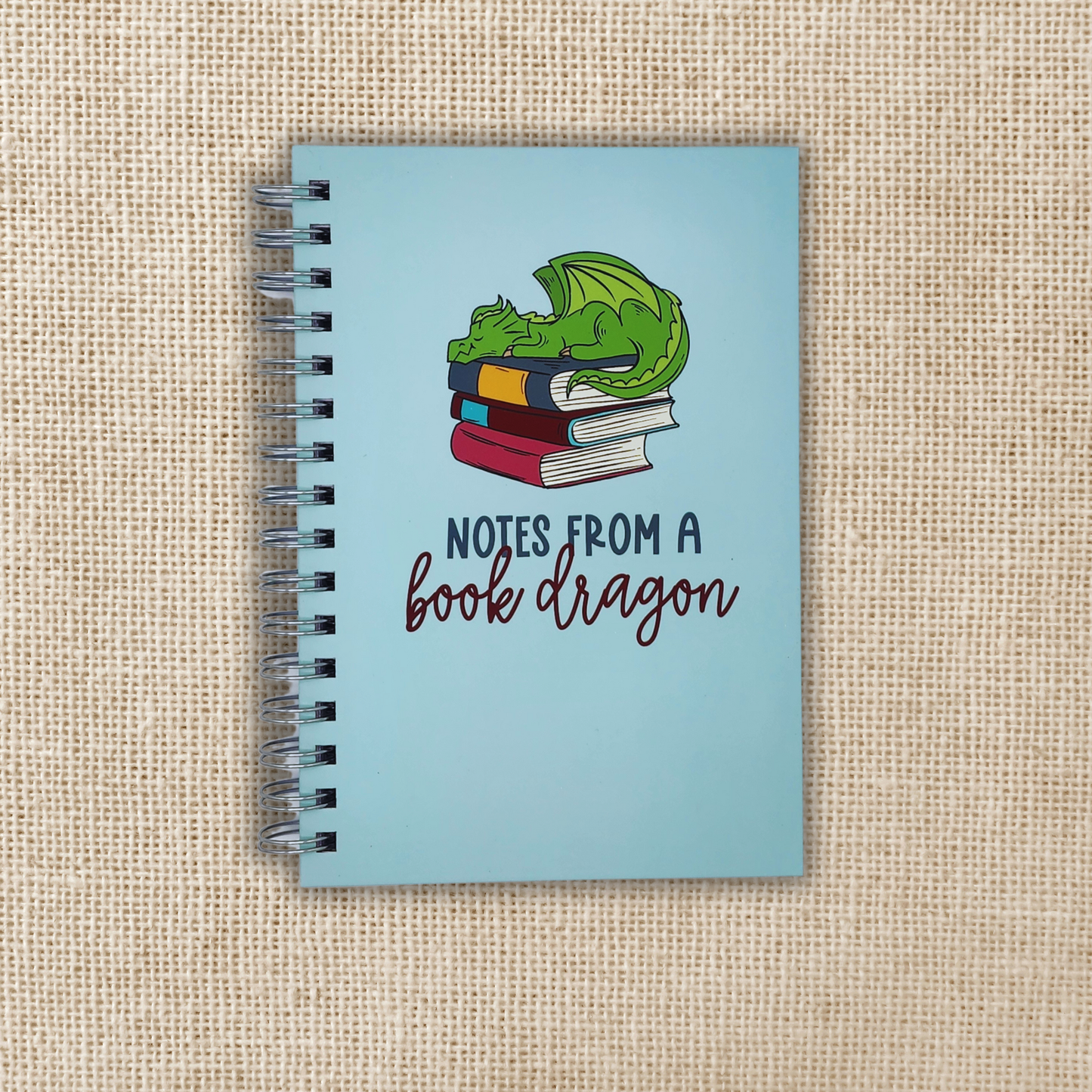 Book Dragon Spiral Notebook
