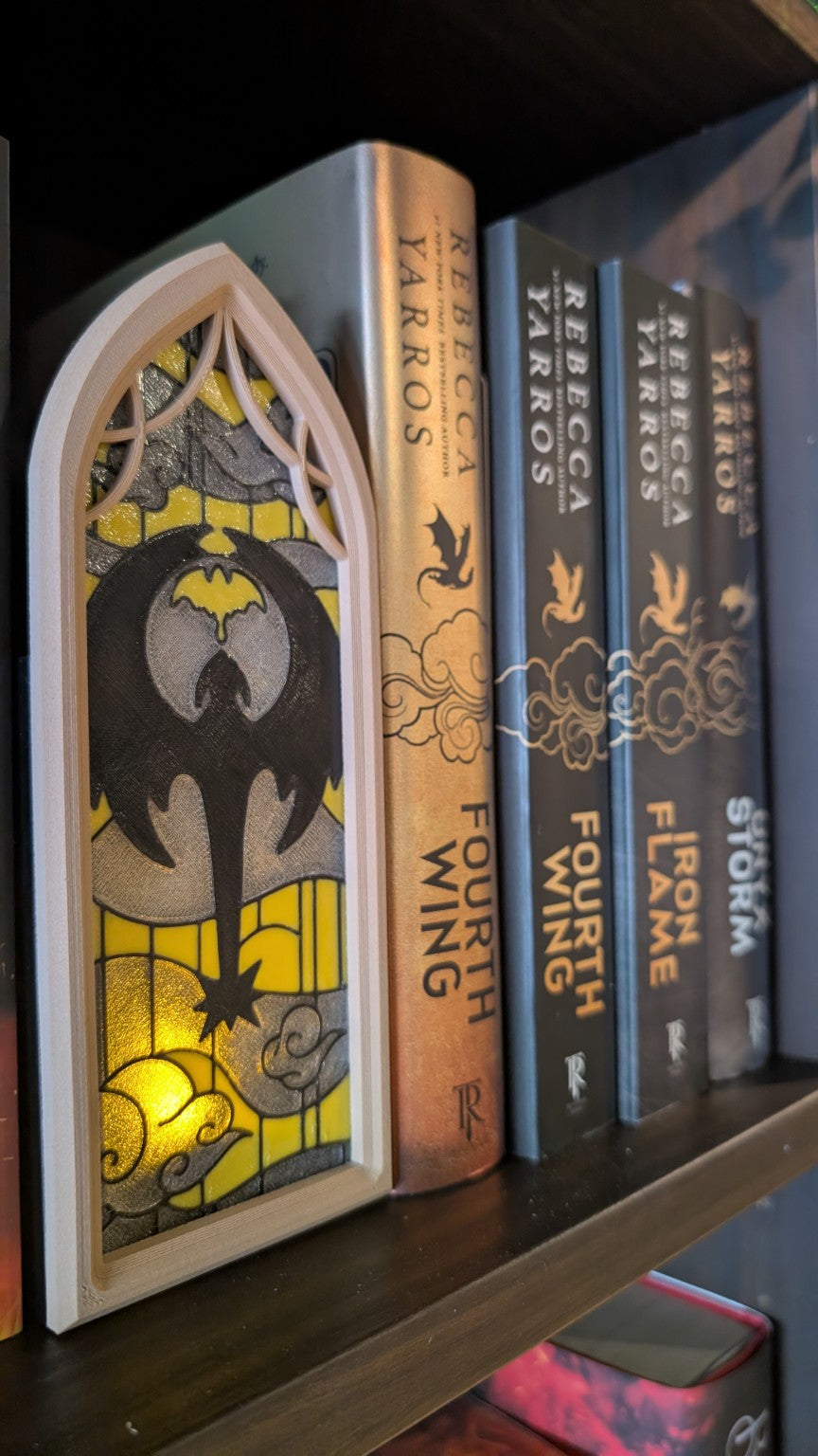 Stained Glass E-Reader Shelf Storage