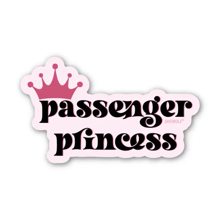 Passenger Princess - Fun Femme Decal with Crown