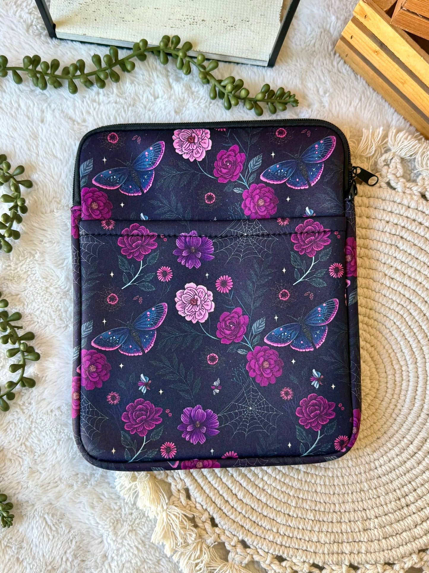 8x10 Mystic Moth Book Sleeve | Book Sleeve | Kindle Storage