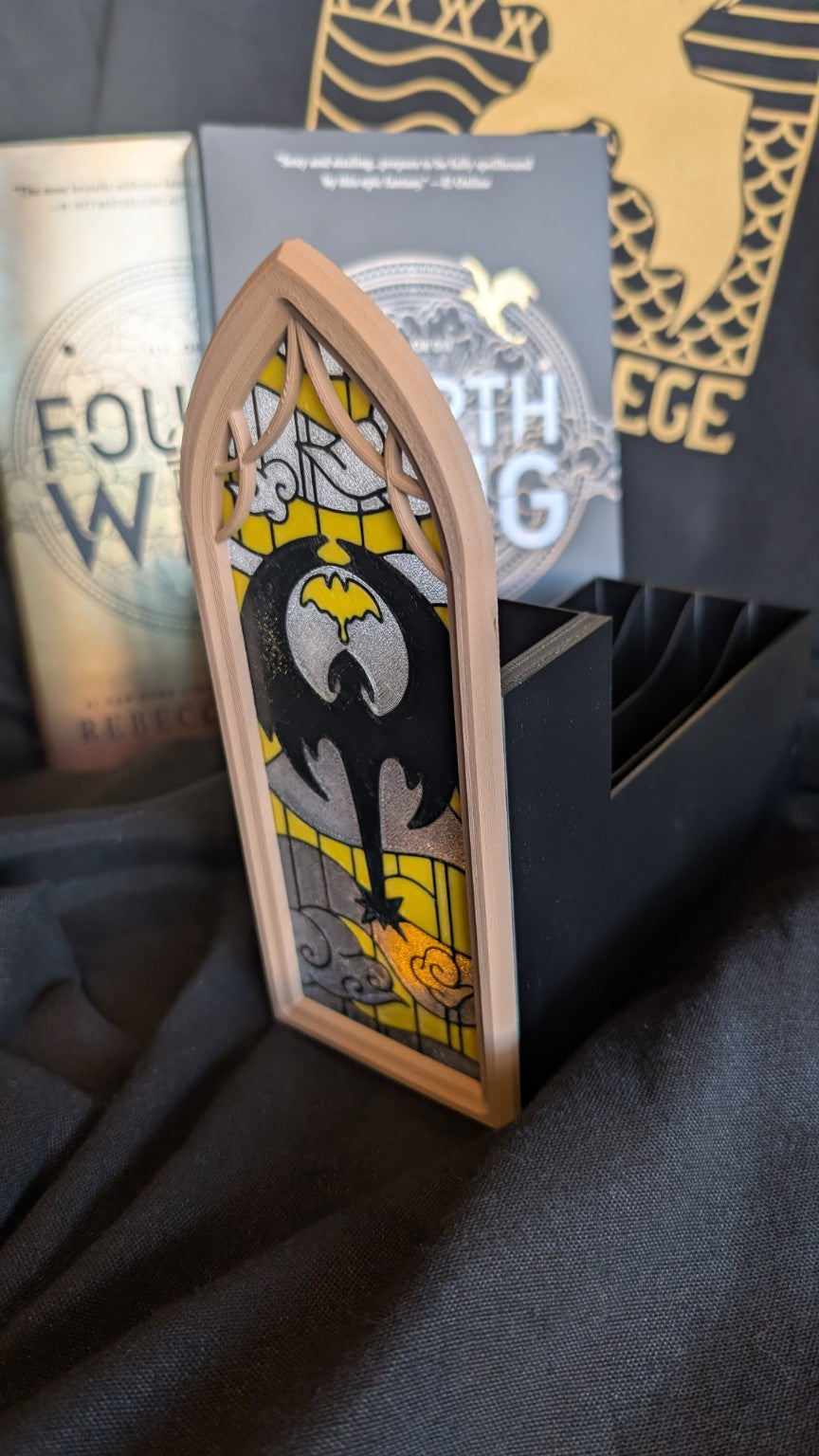 Stained Glass E-Reader Shelf Storage