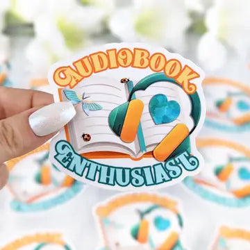 Audiobook Enthusiast Vinyl Sticker