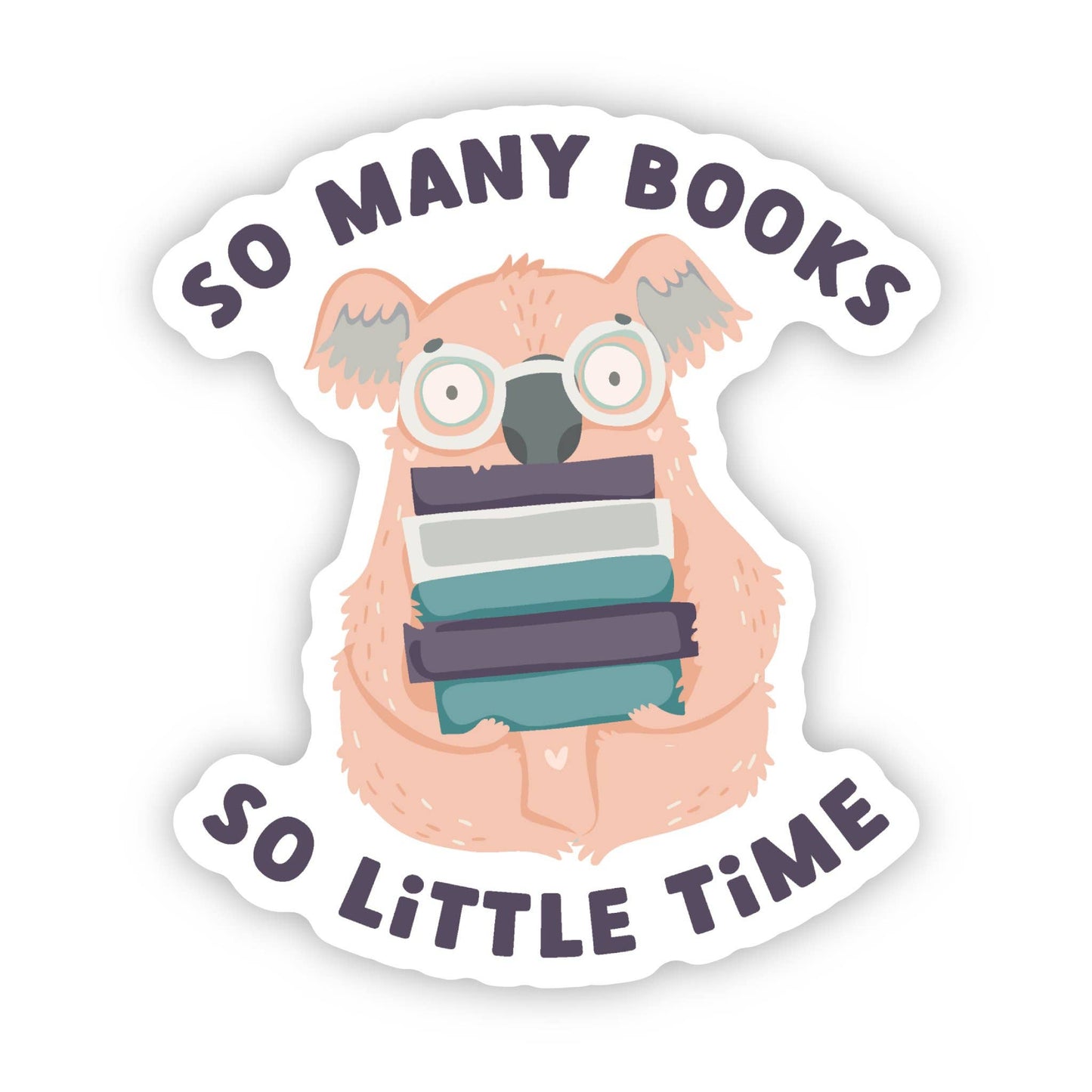 So Many Books Sticker, 3-inch