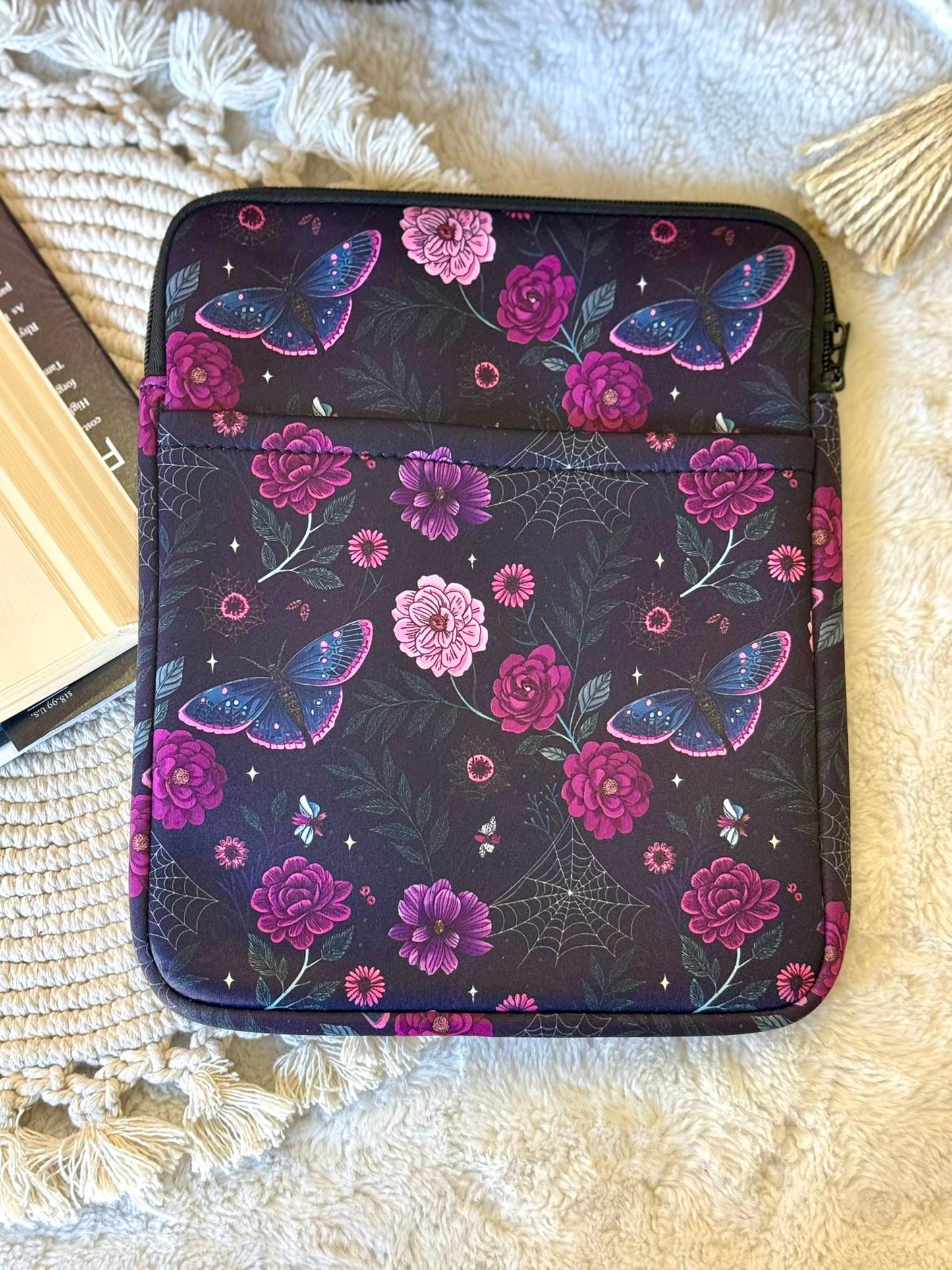 8x10 Mystic Moth Book Sleeve | Book Sleeve | Kindle Storage