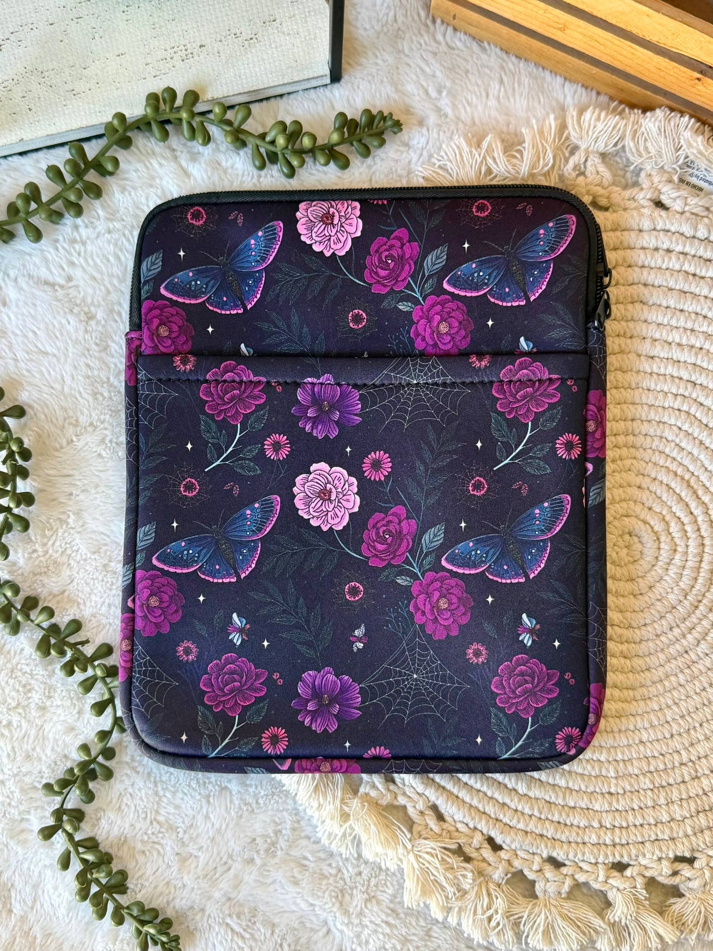 8x10 Mystic Moth Book Sleeve | Book Sleeve | Kindle Storage