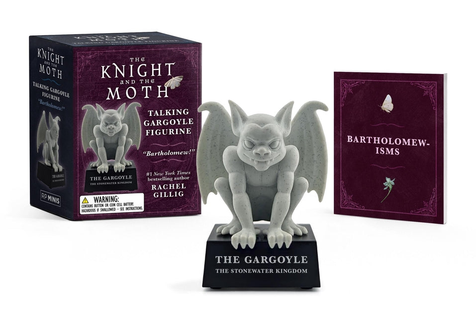 The Knight and the Moth Talking Gargoyle Figurine: Bartholomew! (from the Stonewater Kingdom Duology by Rachel Gillig) [With Battery]